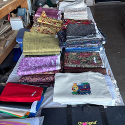 Quilting, material and fabric
