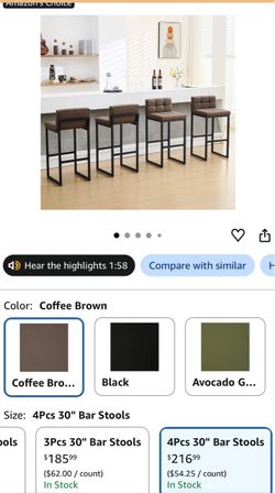 coffee brown bar stools