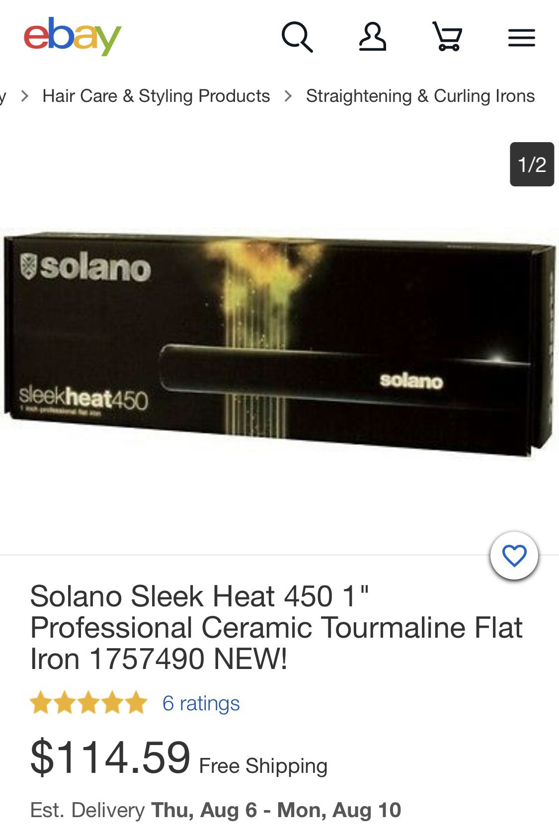 Solano Sleek Heat Flat Iron