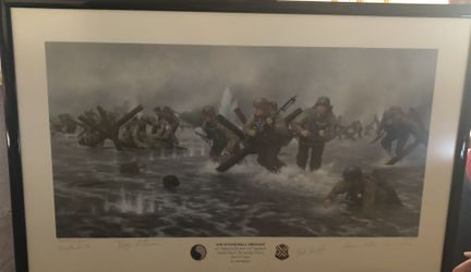 Framed Print of The Stonewall Brigade at Omaha Beach D-Day