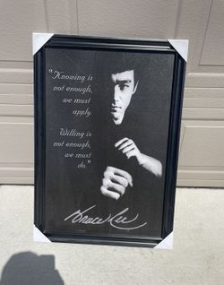 Bruce Lee Framed Picture