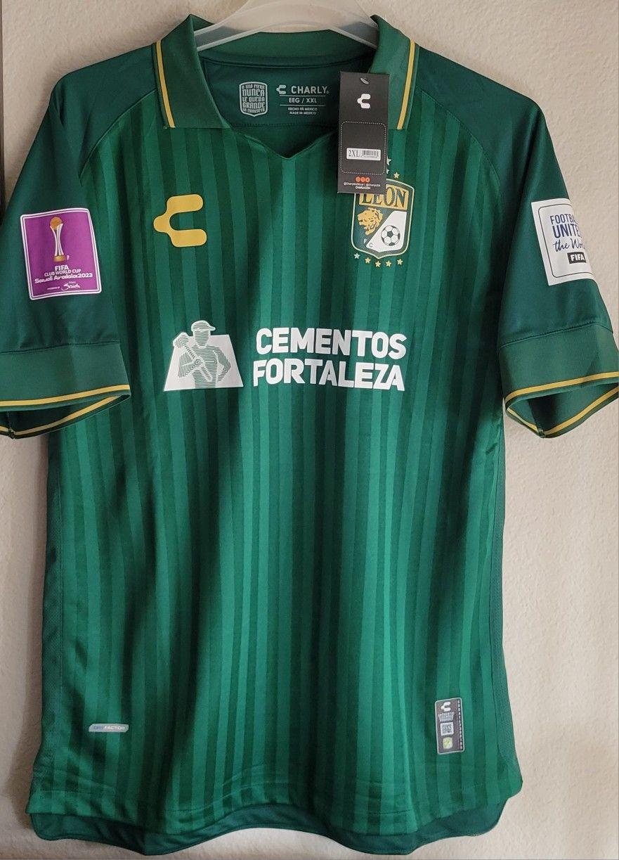 Charly Futbol Mens 2023 Leon Jersey Original Mundial Clubes Size Médium Large Xl 2xl No Trade