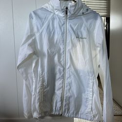 Women’s White Columbia Windbreaker