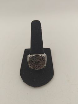 Silver Signet Ring with Star of David Engraving