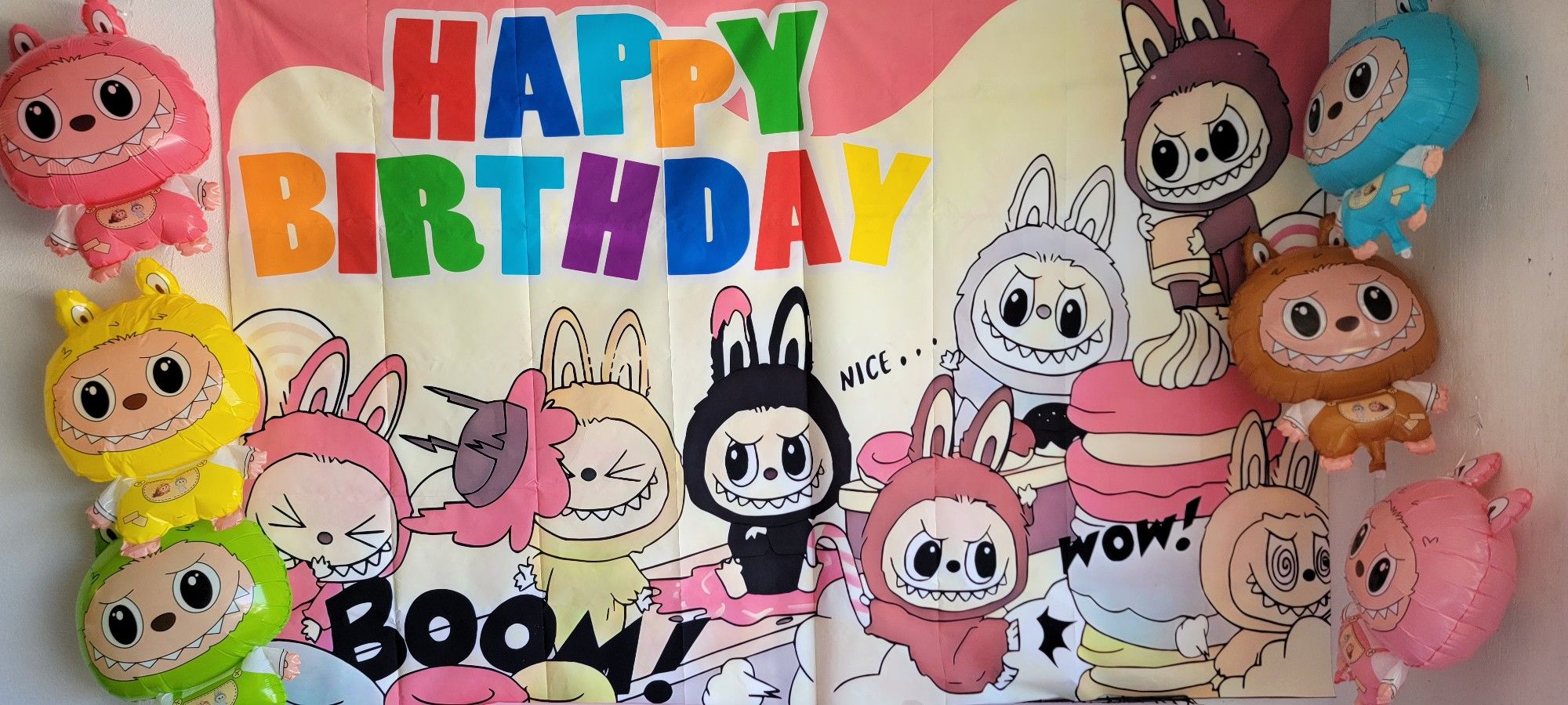 Labubu Birthday Banner