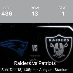 Raiders Tickets 