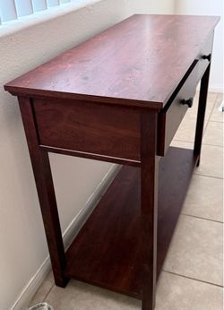 Wooden console table