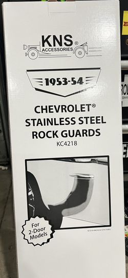1953-54 Chevy Stainless Belair Rock Guards. 