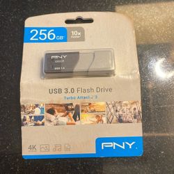 Brand New PNY Turbo Attaché 3 256GB USB 3.0 Flash Drive (Factory Sealed)