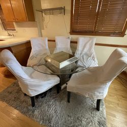 Glass Table Set (BEST OFFER)