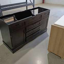 Black vanity W/O Sink Brand New (Fully Assembled)
