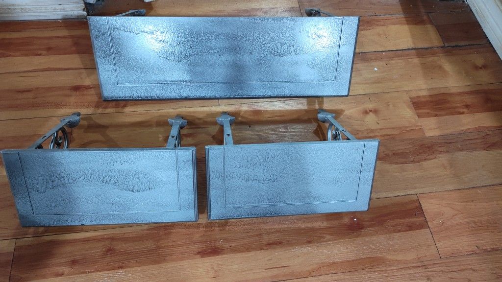 Wood & Metal Shelves