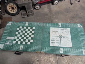 Vintage Mid-Century Multi-Game Folding Table - Canasta/Bridge/Poker