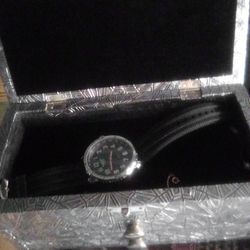 Silver Jewelry Box With Two Drawers New!$12