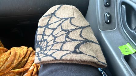 Sp5der web  beanie brown