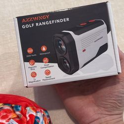 Golf Rangefinder with Slope - 1300/1500 Yards Laser Range Finder for Golf & Hunting, 7X Magnification, High-Precision Flag Locking Vibration, Recharge
