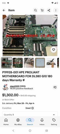 P19928-001 Hpe Proliant