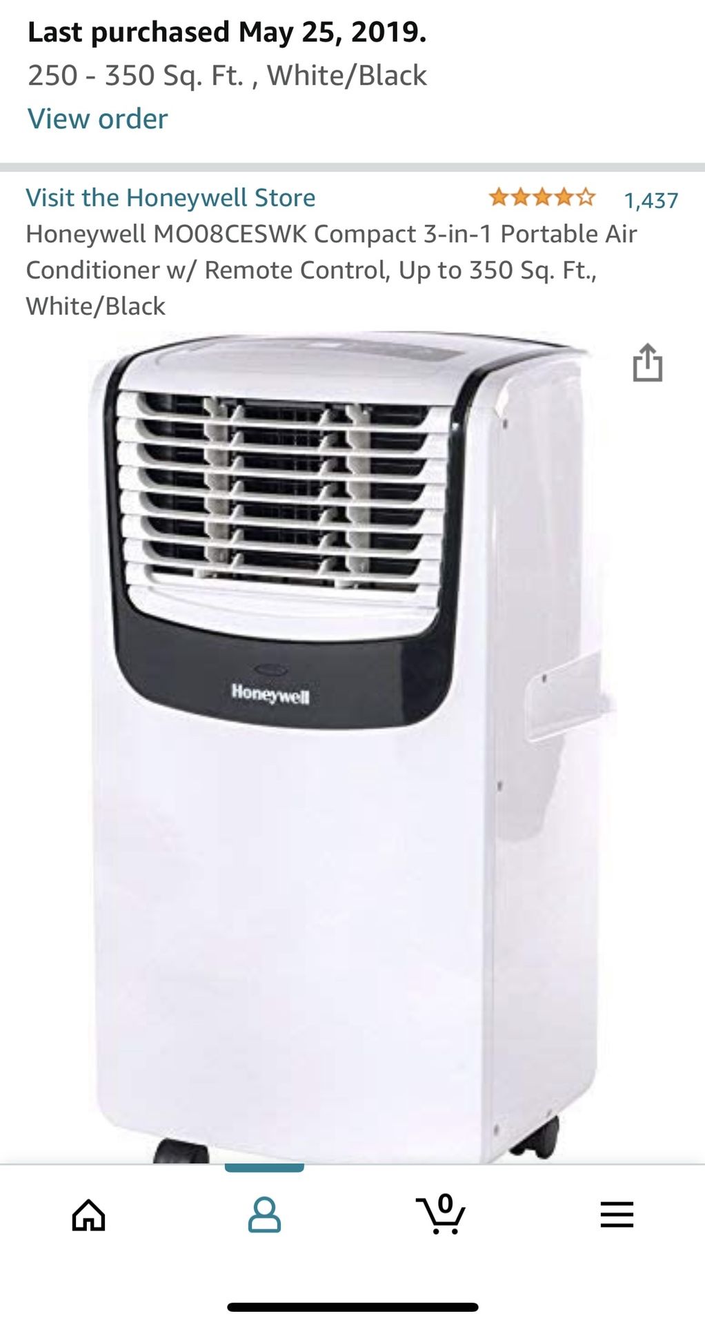 Barely Used Portable AC (click on photos for full image & info)