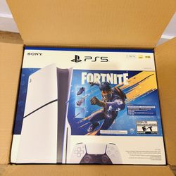 New Sony PlayStation 5 Slim Disc Edition 1 TB Storage - Fortnite Bundle (Brand New)