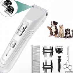 AIBORS Dog, Cat Shaver for Grooming High Power for Thick Heavy Coat Quiet White