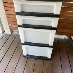 FOUR DRAWER STORAGE UPRIGHT UNIT!