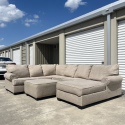 Beige Sectional Couch