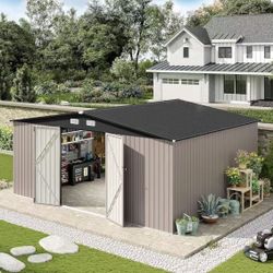 New In Box!! 14x12 Metal Shed, NO floor