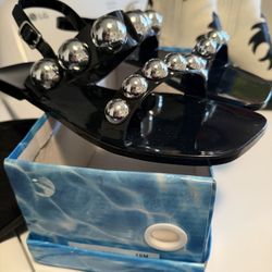 Brand New One Box Women’s Jelly Studded Sandals Shoes Jeffrey Campbell Size 10 Fits Like 9.5