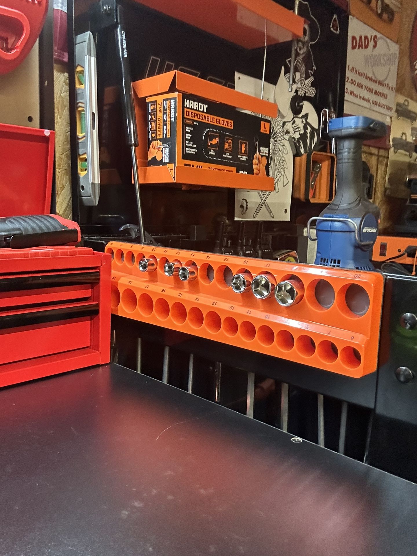Orange, Magnetic Socket Holder