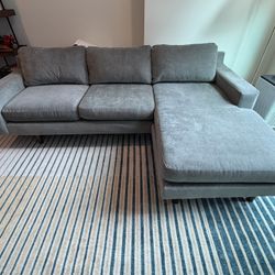 West Elm Eddy Sectional couch with chaise