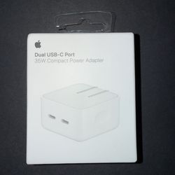Genuine Apple 35W Dual USB-C Port Compact Wall Power AdaptervBrand New