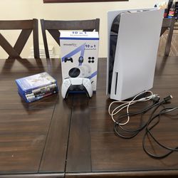 PS5 (Disc Version) With Games And Accessories 
