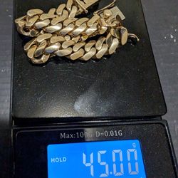 8" 14K MIAMI CUBAN BRACELET