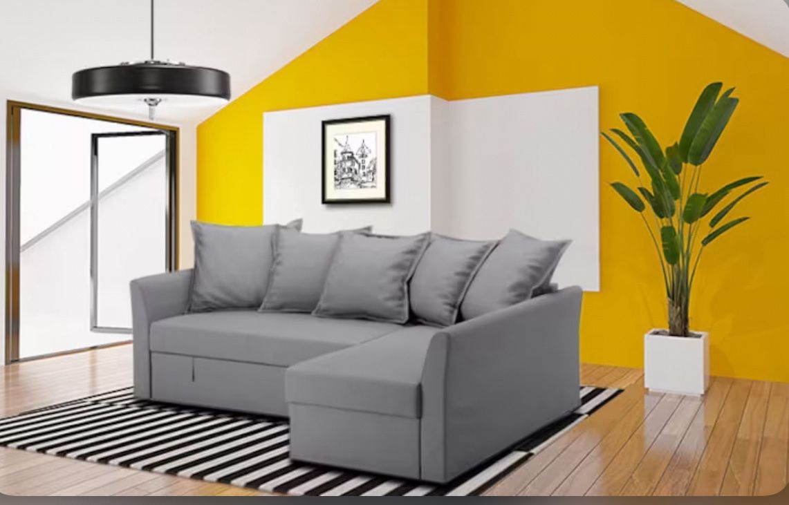 AMAZING SECTIONAL SOFA WITH PULL OUT BED PLUS BIG STORAGE