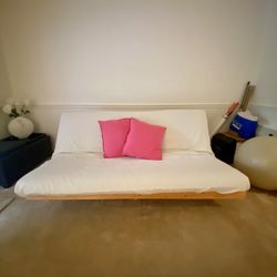 Solid Wood Amish Futon + Plush Double Matress