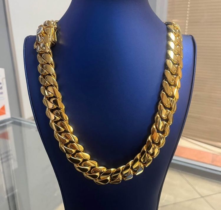 Solid Gold Cuban Necklace