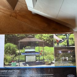 Grill Gazebo With Shelves