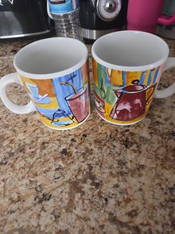 2 big mugs