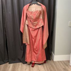 Gorgeous 3 Piece Drey Gown Made In Germany!!! 