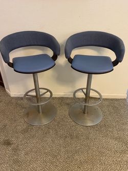 Allermuir Mollie A582 High Swivel Bar Stool Brushed Stainless
