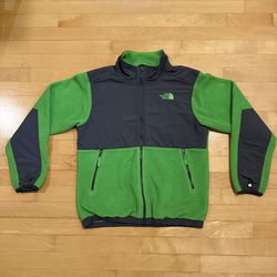 The North Face light grean fleece jacket