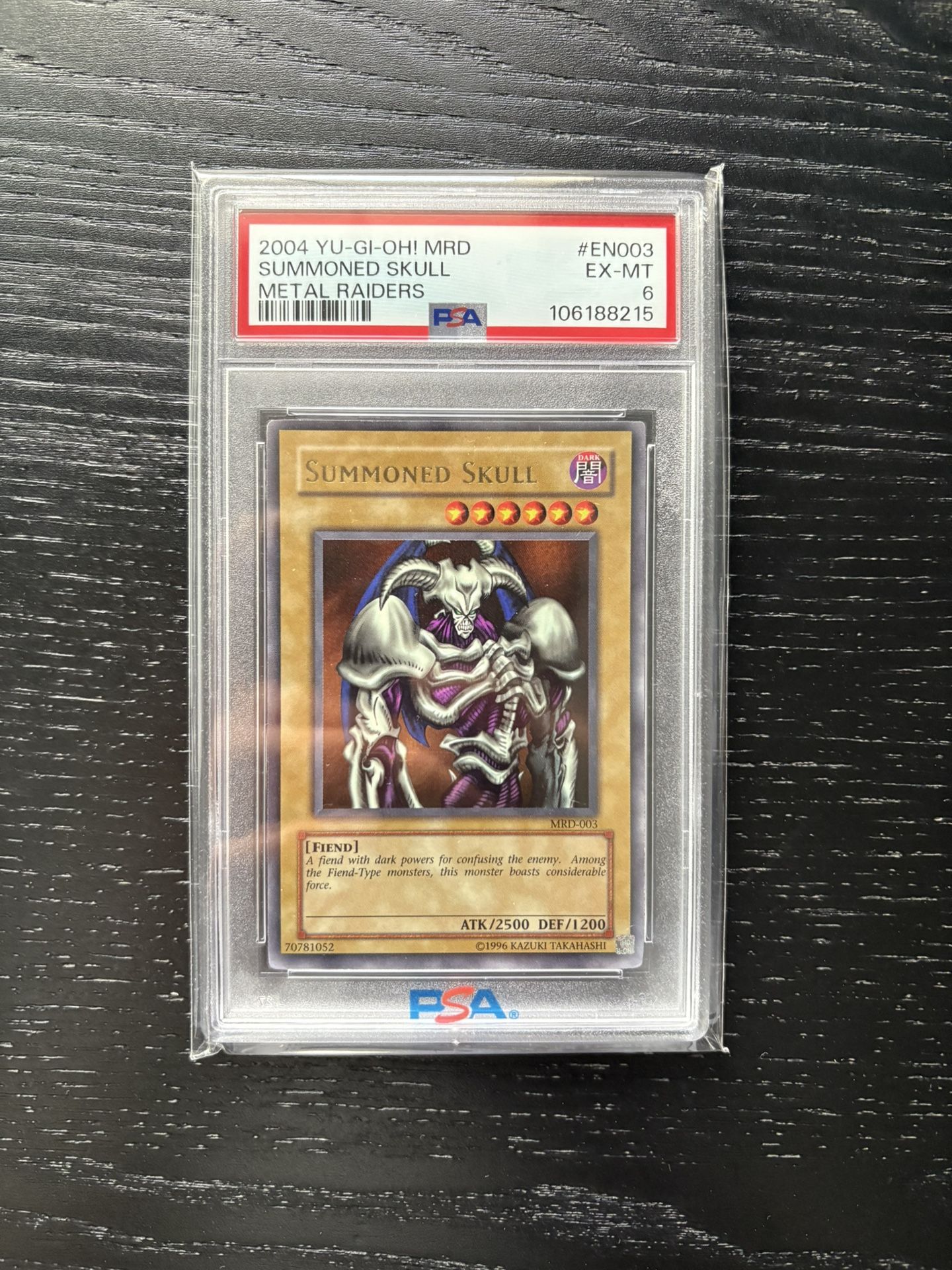 YuGiOh Summoned Skull PSA 6