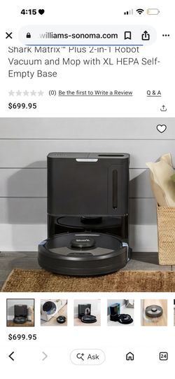 Shark vacuum and mop robot