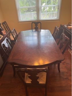 Dining table and chairs