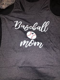 Baseball mom shirt sleeveless