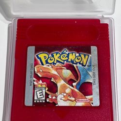 Pokemon Red *Authentic* + New Battery + Case