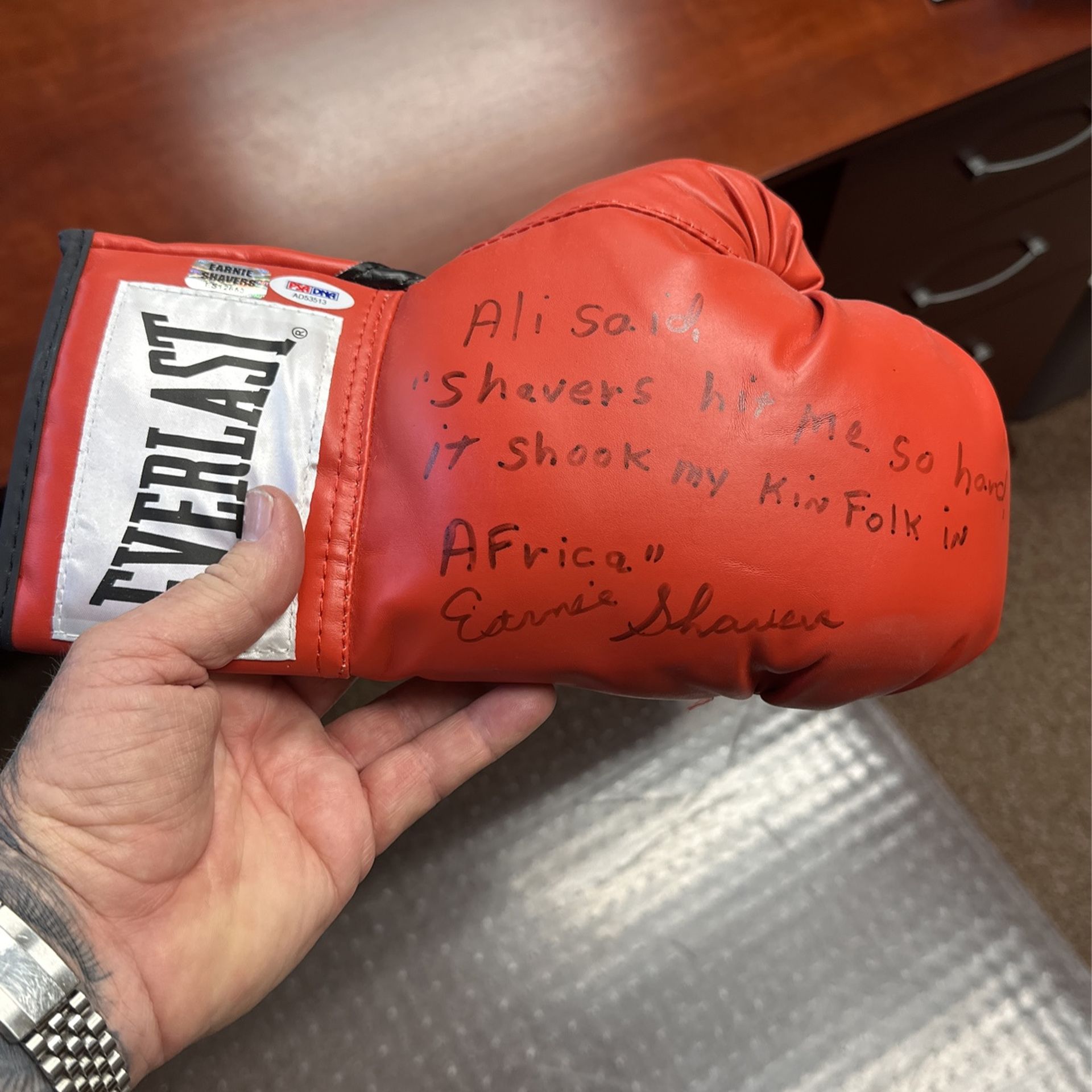 Ernie Shavers Boxing Glove