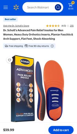 Dr. Scholl’s Advanced Pain Relief Insoles for Men Women- brand new!