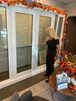 White Vinyl French Door