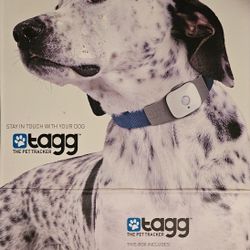 Tagg The Pet Tracker Master Kit New Open Box Activity and GPS Tracking Dog White